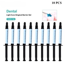 10Pcs Dental Gingival Barrier Gel 1.5ml Light Cure Gum Dam Teeth Whitening Guard