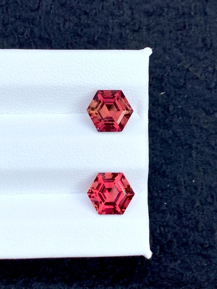 Pink Tourmaline Faceted 2.90 ct - Earrings Matching Stones - Image 3 of 4