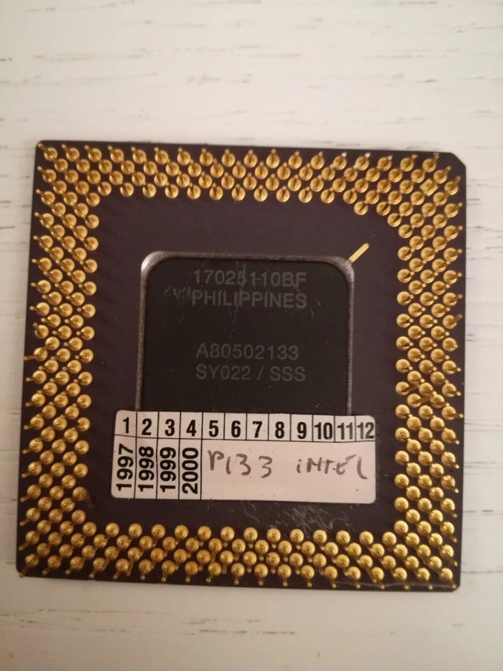 Intel Pentium 133MHZ SY022 A80502133 CPU Processor Socket 7 - Immagine 4 di 4