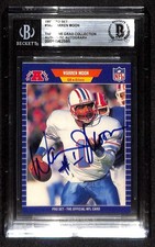 Warren Moon Oilers Signed 1989 Pro Set Oilers Card Beckett Auto