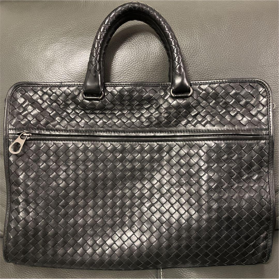 Bottega Veneta Black Leather Business Bag A4 Size, Excellent Bottega Veneta Black Leather Business Bag A4 Size, Excellent
