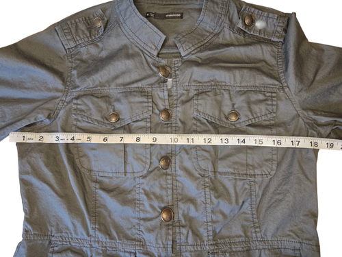 Maurices Women's medium gray long sleeve military style jacket - Picture 8 of 8