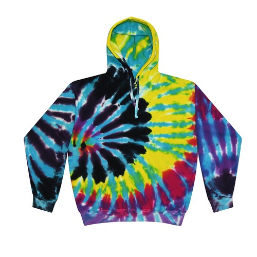 Tie Dye Multi-Color Hoodies, Adult & Kids 80% Cotton, L/S, Pockets No Zipper - 第 40/41 張圖片