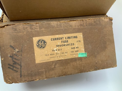 NEW GENERAL ELECTRIC 9F60KLH125 TYPE EJ-1 SIZE EE FUSE 125AMP - Foto 2 di 3