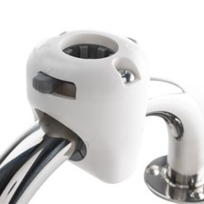 NAVISAFE NAVIMOUNT RAIL MOUNT WHITE; INCLUDES SCREWS