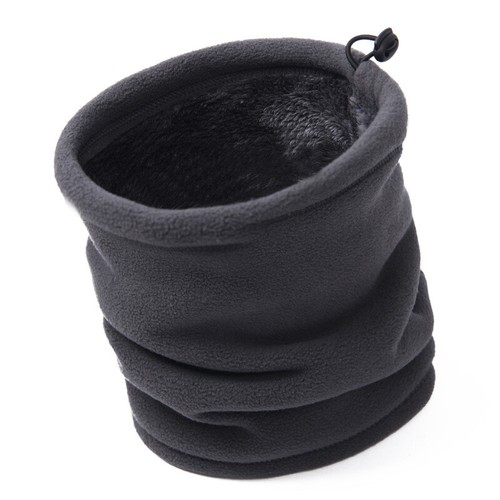 Bufanda doble polar pasamontañas bufanda cuello tubo calentador máscara facial gorro sombrero - Imagen 15 de 17