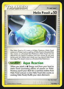 Helix Fossil HP50 93/99 Platinum Arceus Pokemon Card NM