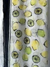 ANN TAYLOR LOFT The Square Scarf 50" x 50" LEMON & LIMES Oversized Shawl