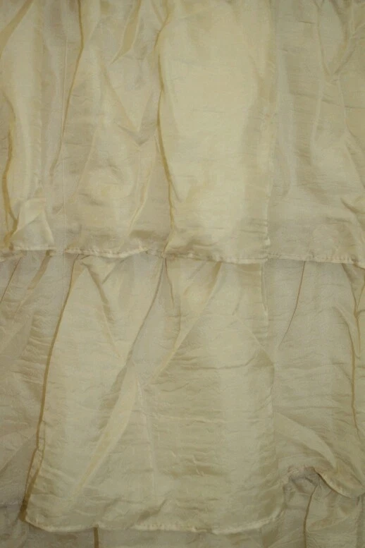 Panel de cortina de ventana transparente de gasa aplastada elegante con volantes gitanos de 2 piezas 60x84 cortina arena Foto 3 de 3