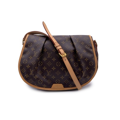 Authentic Louis Vuitton Monogram Canvas Menilmontant MM Crossbody Bag