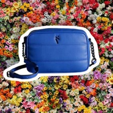 Vera Wang Camera Bag Vegan Crossbody, Blue
