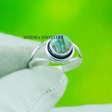 Abalone Shell Gemstone 925 sterling silver handmade Gift Ring US size 5 to 13