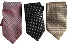 Calvin Klein Men's Neck Ties Lot of 3  Good Condition