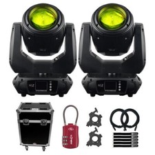 JMAZ Lighting JZ3013 Attco Beam 230 DMX Gobo Moving Head Light Fixtures w Case