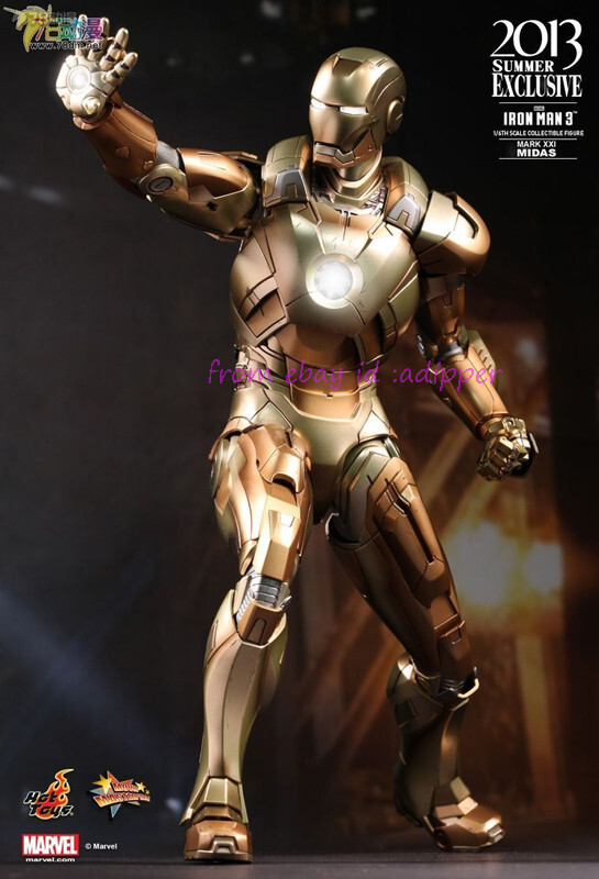 新品未開封　ホットトイズ IRONMAN Mk21 MIDAS MM208 Perfect Hot Toys 1/6 Mms208 Iron Man 3 Midas (Mark Xxi) 2013