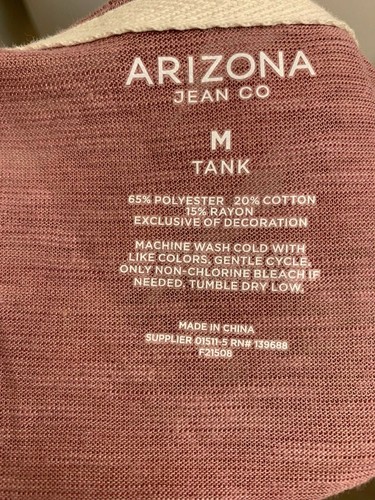 NWT" ARIZONIA JEAN" LAVENDER SLEEVELESS RUFFLE TOP MED - Picture 5 of 6