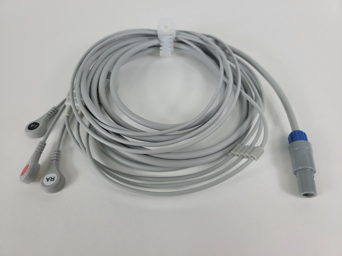 New GE Healthcare Vivid 7 11 Pin 3 Leads Grabber ECG Cable - Same - Foto 10