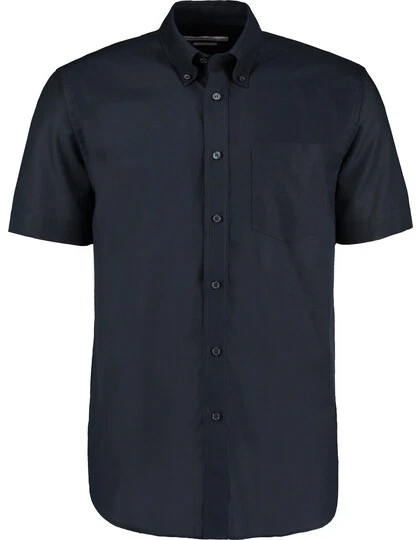 Business Camicia Uomo Maniche Corte Taschino Misto Cotone Regular S- 5XL 6XL 7XL - Immagine 4 di 4