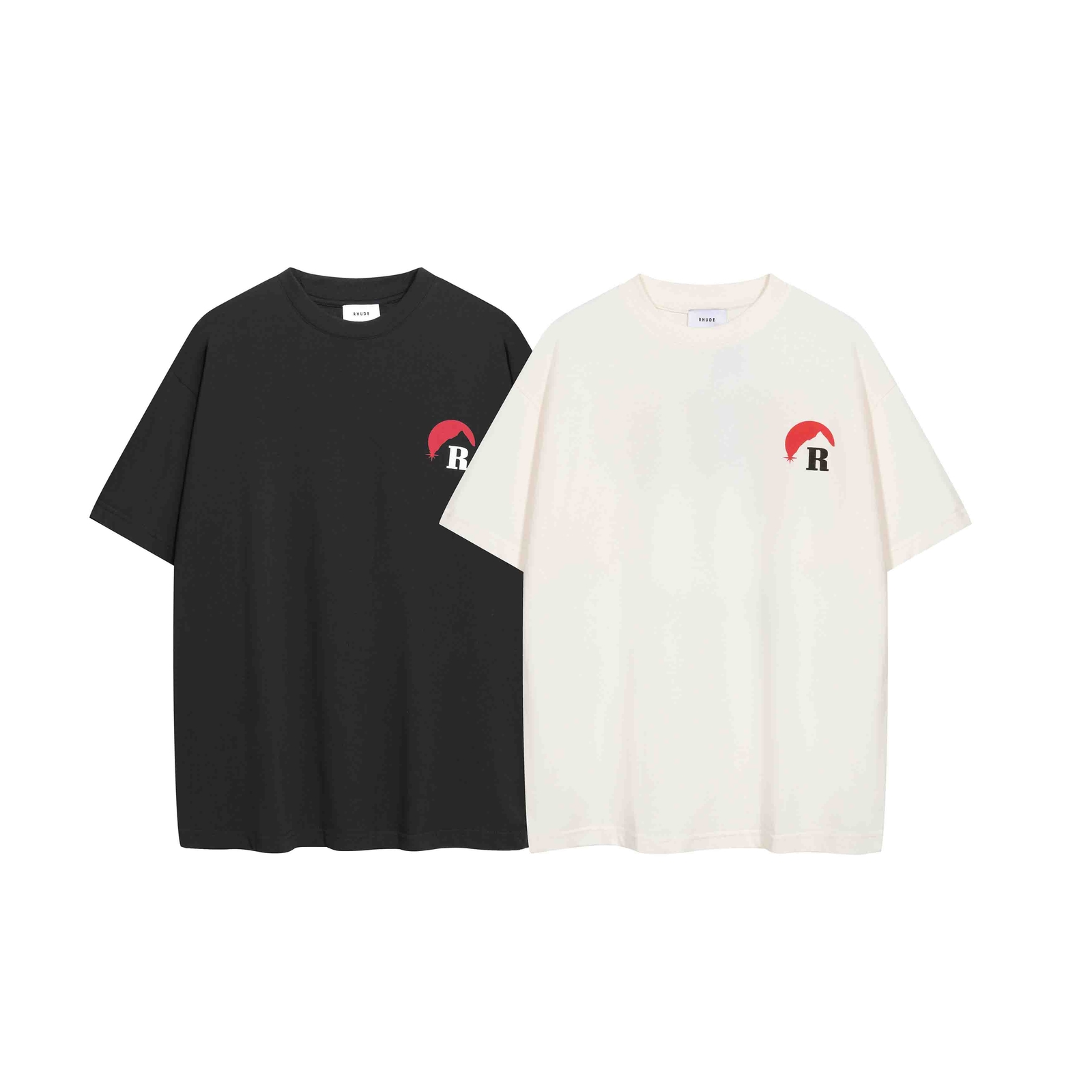 RHUDE Classic Marlboro Sunset Logo Retro Short sleeved T