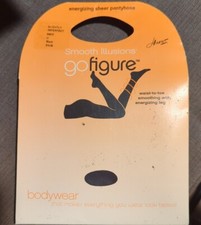 Hanes Smooth Illusions Pantyhose Sheer GO FIGURE Slightly Imperfect Black IJ