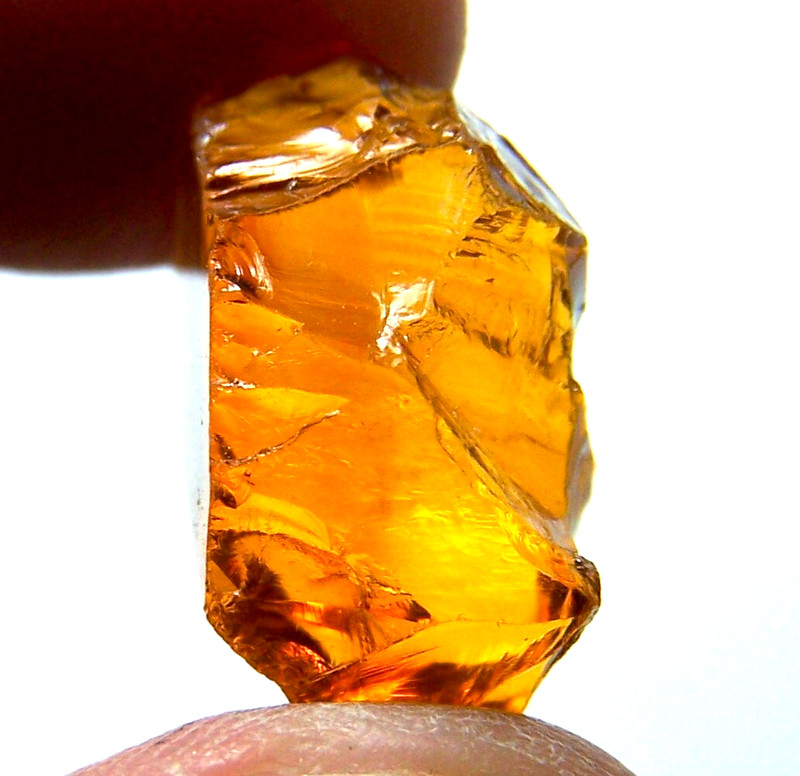 Santa Ana Madeira Citrine Brazil Facet Rough Grade 1P 17.06 CTs Clean USA Dealer