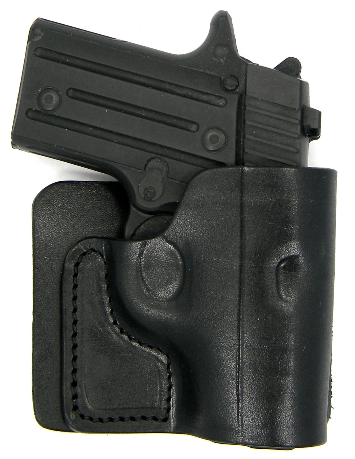 CEBECI Black Leather RH Back Pocket Wallet Concealment Holster for BERETTA 84 85