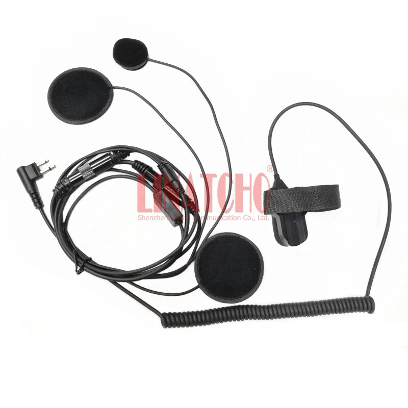Finger PTT Motorcycle Helmet Headset Mic for GP300 GP68 GP88 SP21 Walkie Talkie - Image 4 of 4