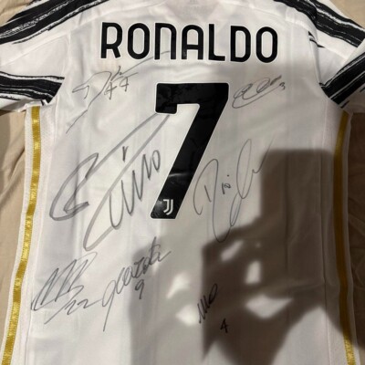 2020-21 Juventus Cristiano Ronaldo Signed Home Official Jersey W