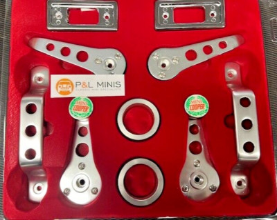 CLASSIC MINI COOPER INTERIOR HANDLE SET ALLOY 10 PIECE FITS MINIS 1970 ...