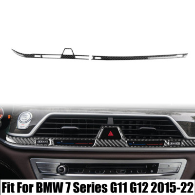 For BMW 7 Series G11 G12 2015-22 Carbon Fiber Central Control Air Outlets Trim