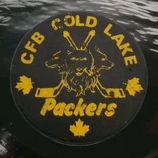 CFB COLD LAKE PACKERS VICEROY MFG. OFFICIAL HOCKEY PUCK 🇨🇦 VINTAGE RARE