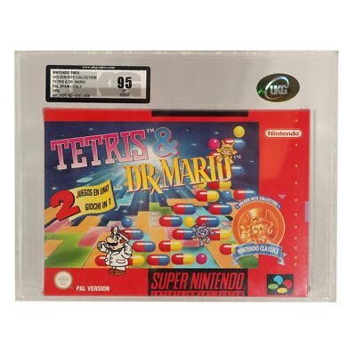 Tetris & Dr. Mario - UKG Grading 95 - neu / sealed - spanisch  - Super Nintendo 