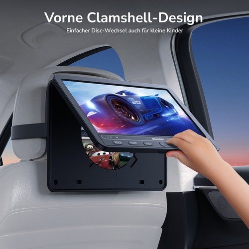 10,5" Tragbarer DVD-Player Auto Kopfstütze TV Monitor 1080P Video HDMI USB AKKU - Bild 7 von 22