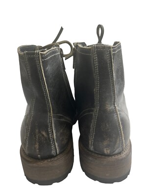 FREEBIRD By Steven LIVERPOOL Lace Up Distressed BLACK  display picture 2