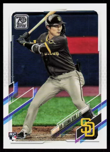 2021 Topps Ha-Seong Kim #398 BASEBALL Rookie San Diego Padres RC