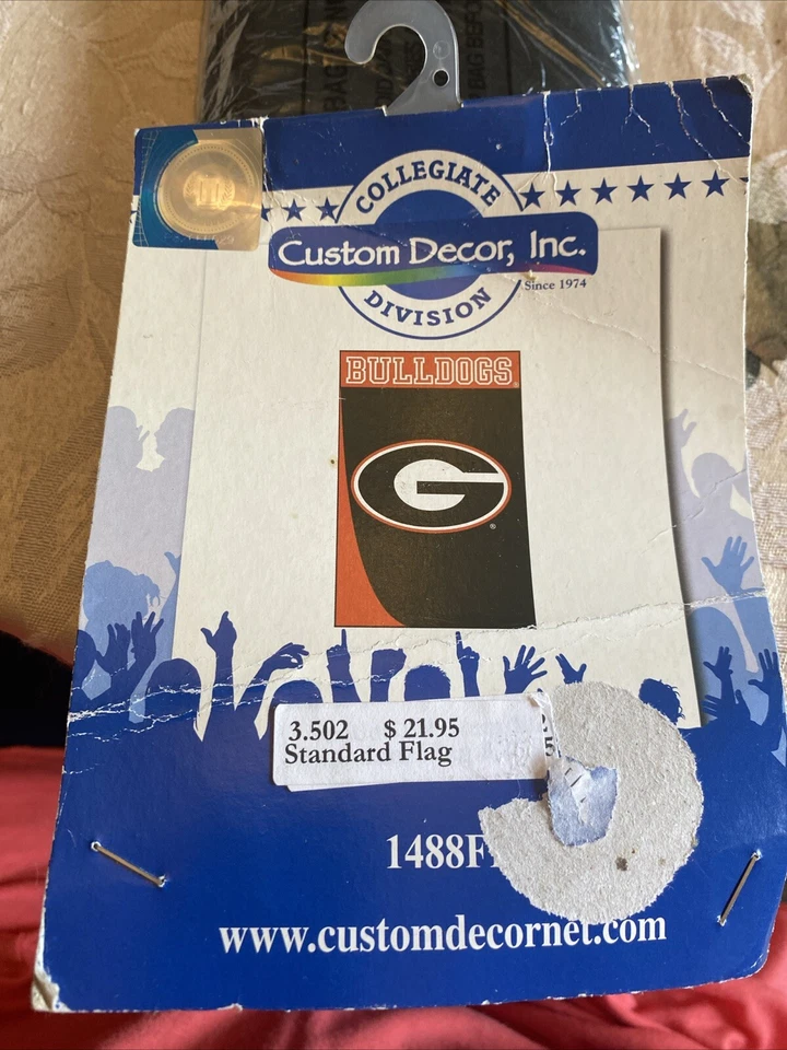University Of Georgia Bluudogs Standard Flag, New, 29x 43”, Applique - Image 2 of 4