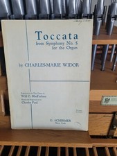 Charles-Marie Widor: Toccata from Organ Symphony 5; organ Schirmer
