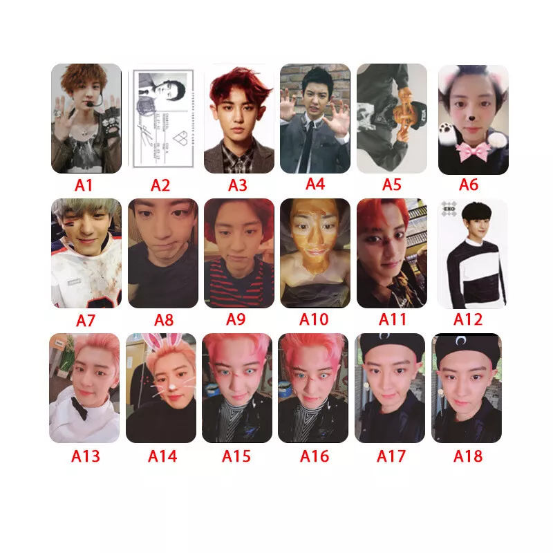 1X KPOP EXO CHANYEOL Personal Photocard OBSESSION LOVE SHOT TEMPO EXODUS Cards
