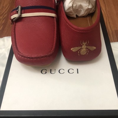New authentic Gucci loafers (Hebron) size 9 Gucci Calfskin Hebron Horse Bit Loafer Moccasins in Black  main image 4