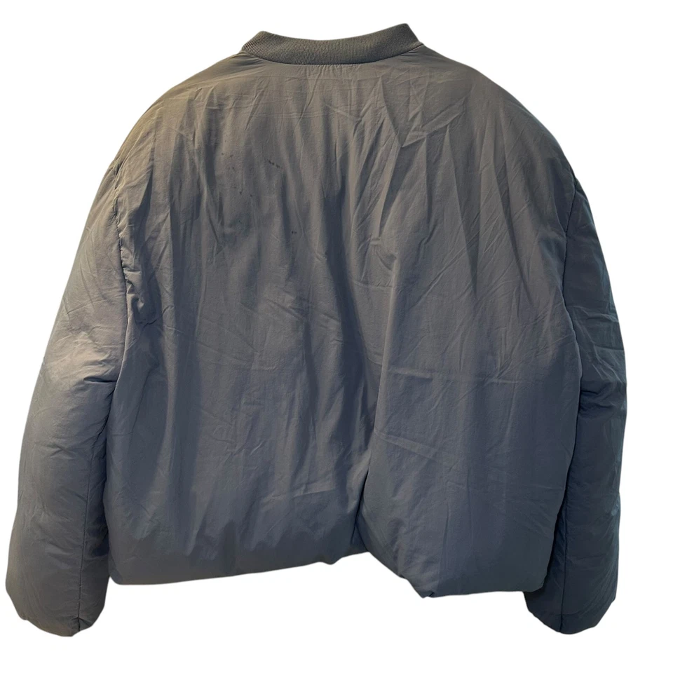 Abrigo/Chaqueta Zara Crop Cremallera Completa Puffer Para Hombre Talla Grande Azul 100% Poliéster NUEVO Foto 2 de 4