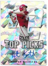 2020 Leaf Metal Draft Baseball HESTON KJERSTAD Top Picks Silver Autograph