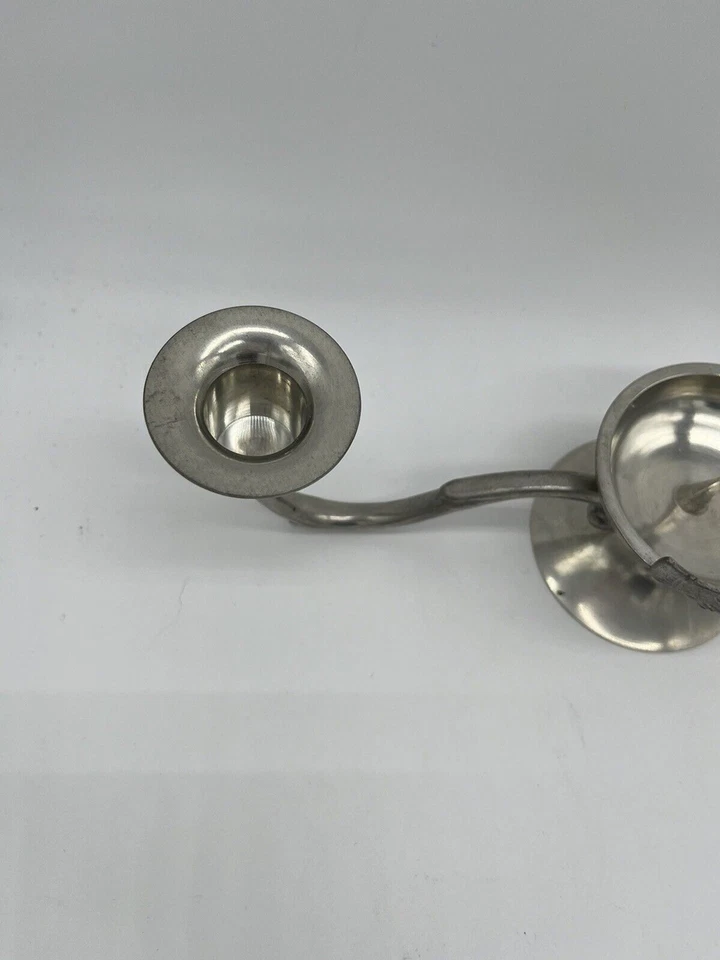 Candelabro de peltre Claddagh unidad de boda irlandés hecho en Irlanda por Mullingar Foto 4 de 4