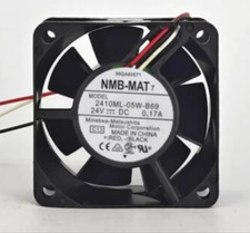 NMB 2410ML-05W-B69 6025 24V 0.17A 3-Wire Ball Inverter Cooling Fan