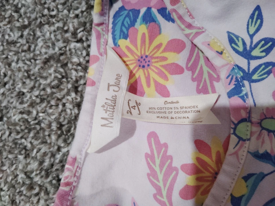 Vestido púrpura giratorio para niñas Matilda Jane Lets Go Together talla 4 Foto 4 de 4