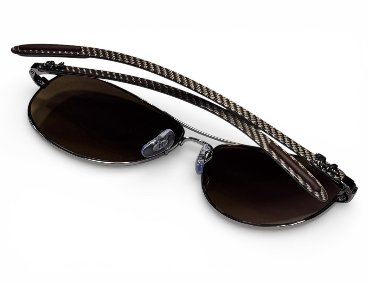 Ray Ban RB8301 004/M7 Carbon Fiber Polarized Dark Brown Sunglasses