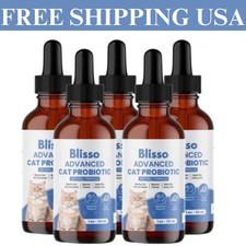 Blisso &ndash; Cutting-edge Probiotic Drops Cat Digestive Support for Cats (5 Packs)