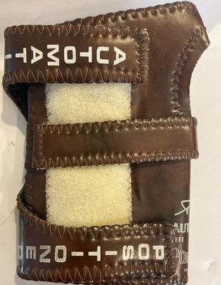 Vtg Robby s Original Automatic Positioner Bowling Glove Leather X-LG Left Hand