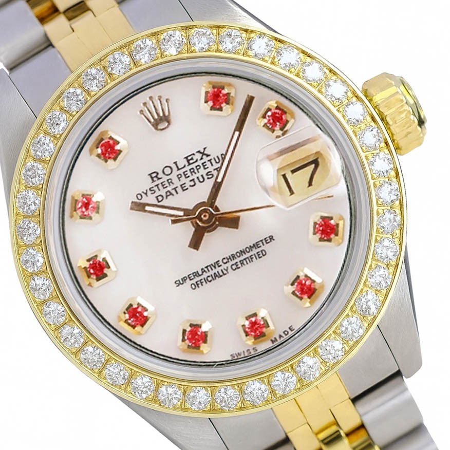 Rolex Datejust Two-Tone Gold Steel White