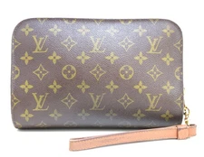 Auth Louis Vuitton Orsay Clutch Bag Monogram Canvas M51790 LV 50834