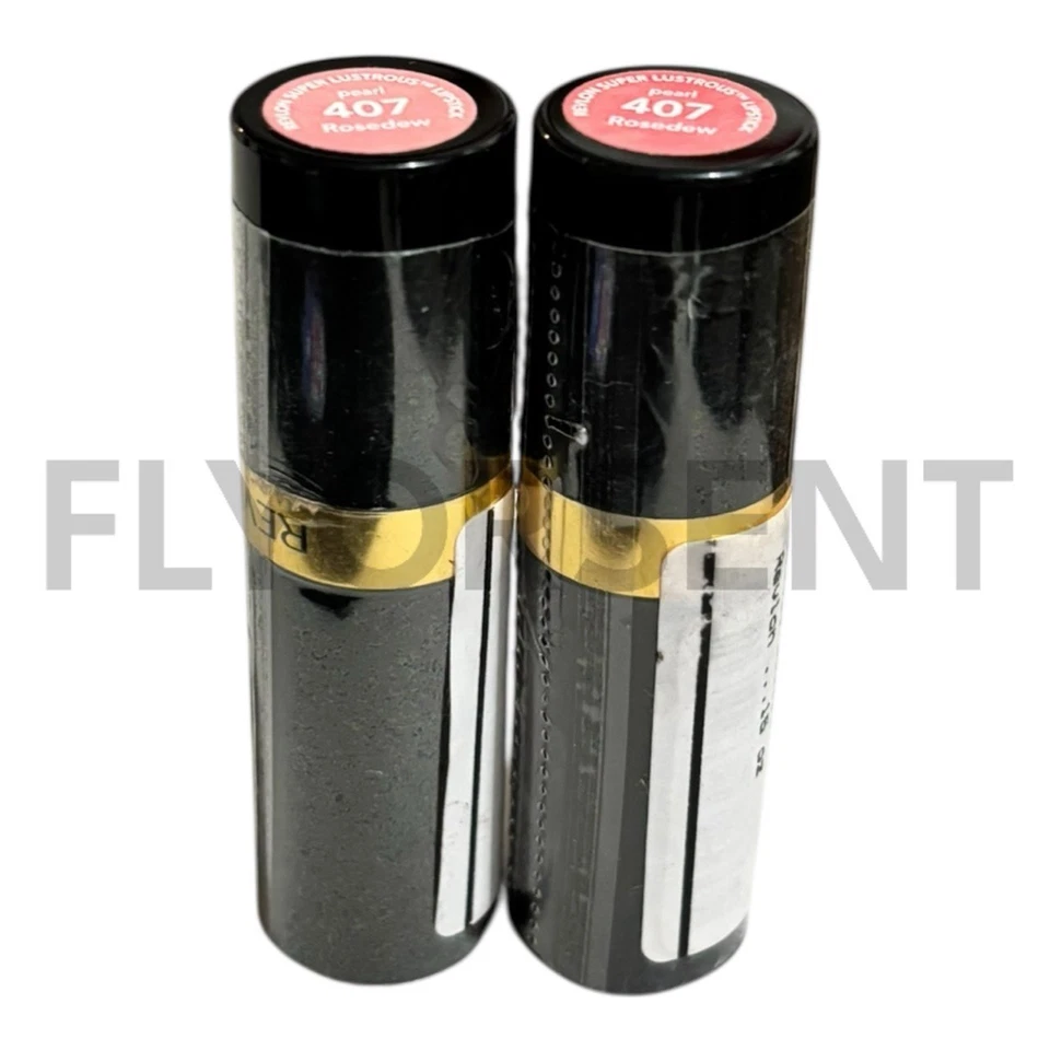 X2 REVLON Super Lustrous Pearl Lipstick 407 ROSEDEW NWOB - Image 3 of 4